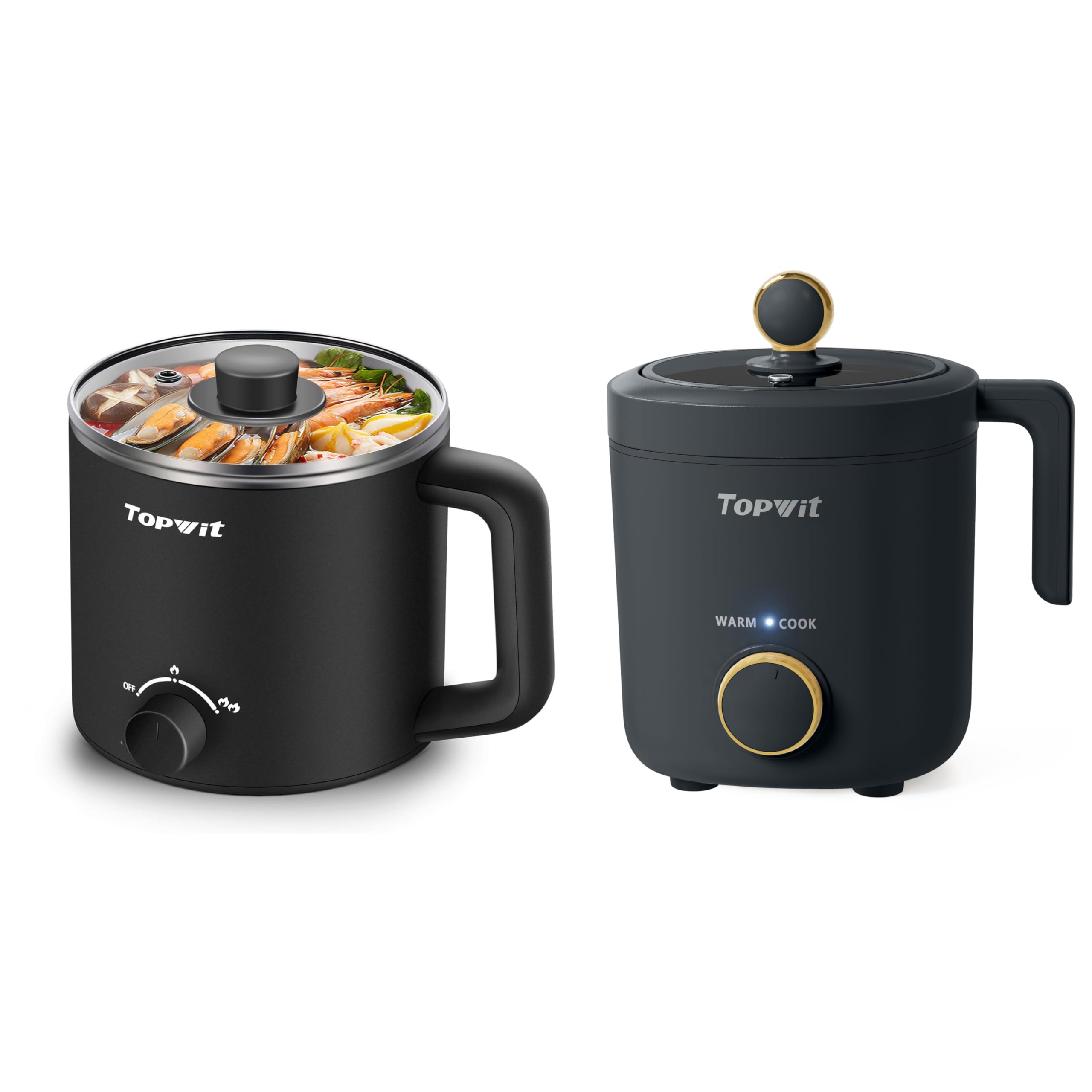Amazon.com: Topwit Hot Pot Electric & 1.2L Small Rice Cooker: Home